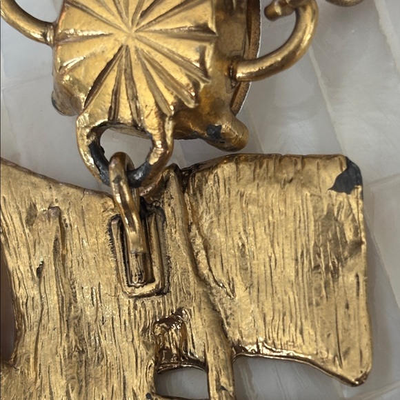 YSL Gold Ship Pendant Necklace - Picture 9 of 9